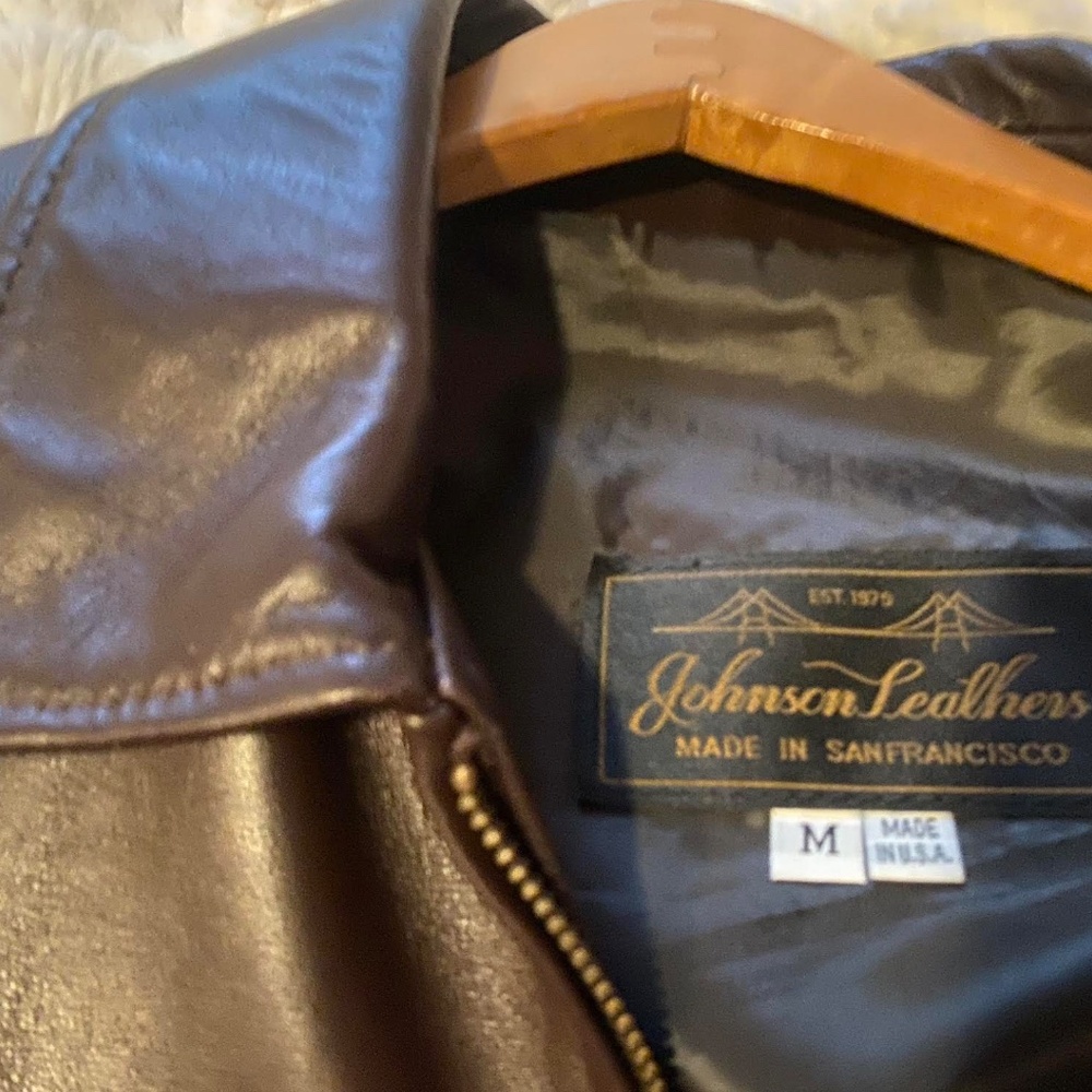 Johnson's Leather New mens leather jacket M - Picture 3 of 3